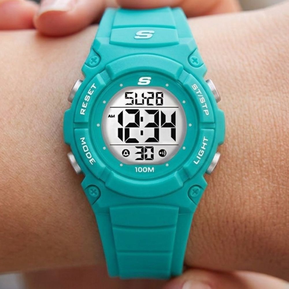 Skechers Reloj Rosita Digital Para Damas Green