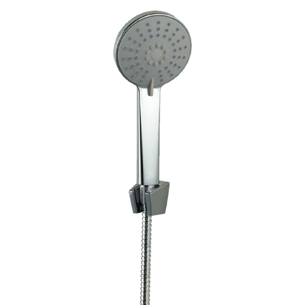 Solvex Smart Ducha Teléfono Cromada Con Soporte Ajustable De 4" 3 Funciones Manguera De 1,5m