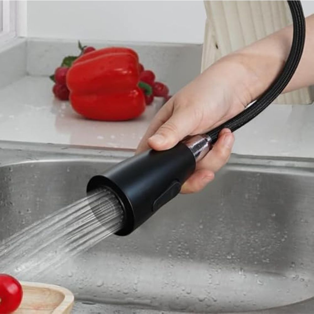 Solvex Basic Grifería Negra Monomando Acero inoxidable 2 funciones Para Fregadero