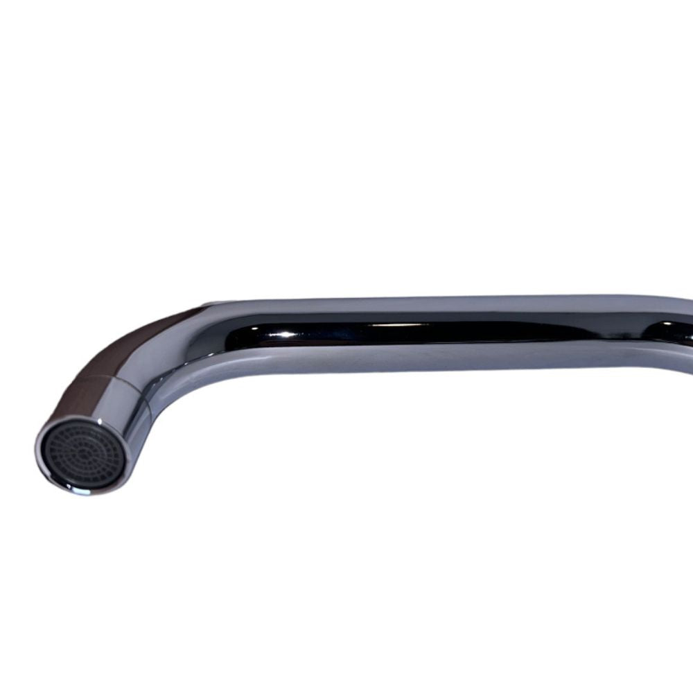 Solvex Smart Llave Cromada Individual De Acero Inoxidable Para fregadero Cuello Cuadrado