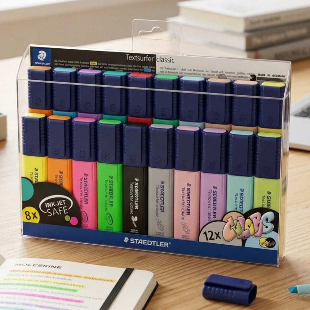 Staedtler Resaltadores De Colores Neón y Pasteles 20Und