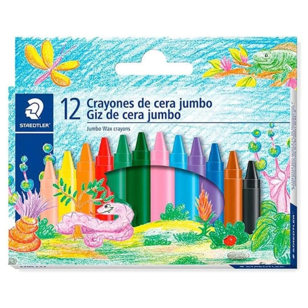 Staedtler Creyones De Cera Jumbo 12 Colores