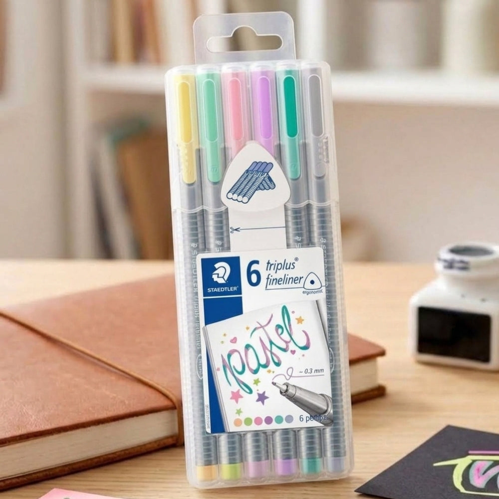Staedtler Resaltadores De Punta Fina 0.3mm Colores Pastel 6Und