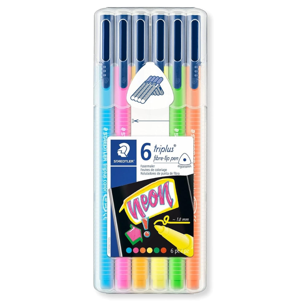 Staedtler Resaltadores De Punta De Fibra 1.0mm Colores Neón 6Und
