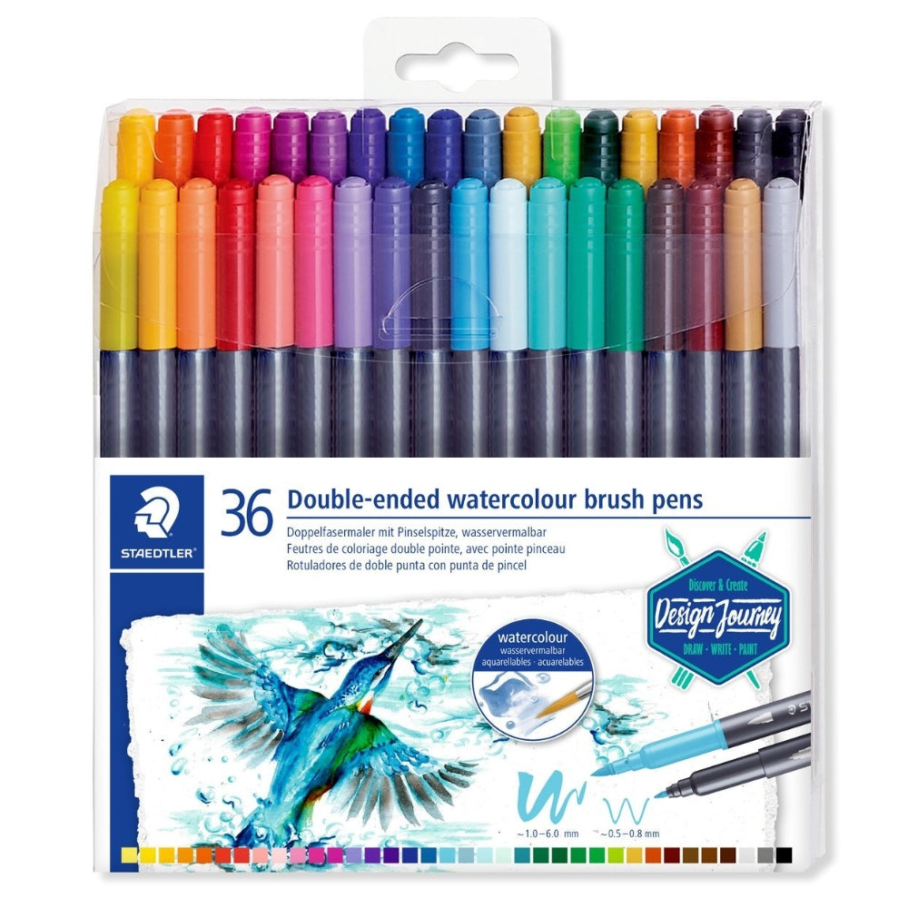 Staedtler Resaltadores De Doble Punta De Pincel 36Und