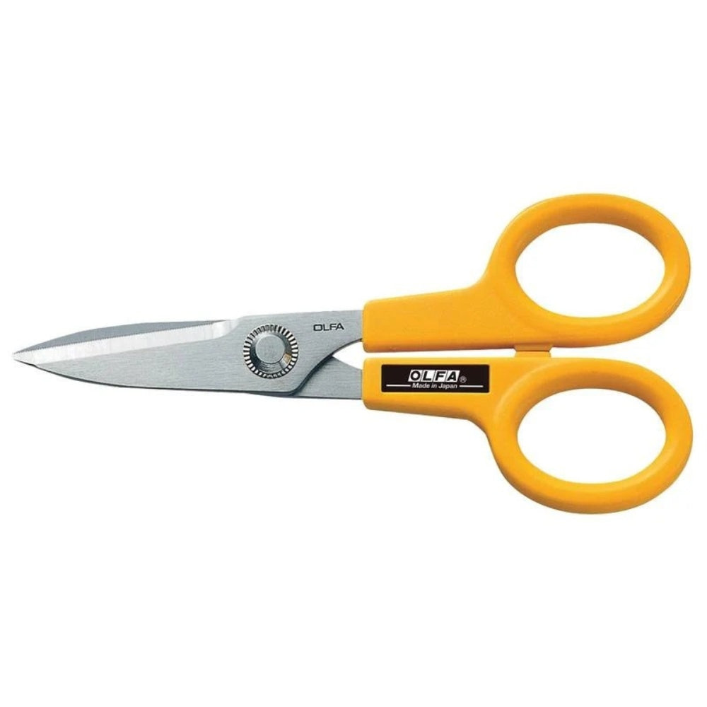 Olfa Tijera Resistente Pequeña Multiusos Amarilla 140.4mm