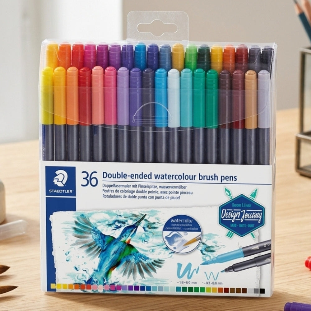 Staedtler Resaltadores De Doble Punta De Pincel 36Und