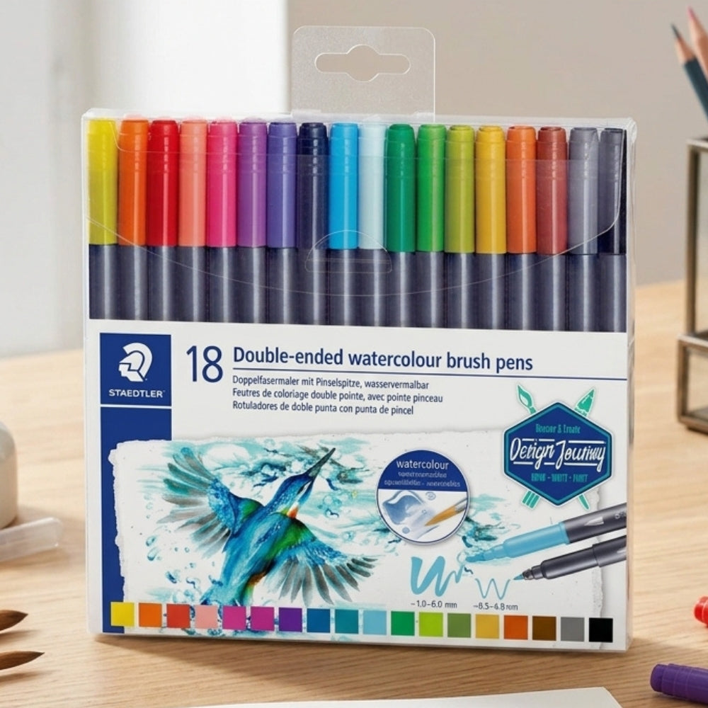 Staedtler Resaltadores De Doble Punta De Pincel 18Und