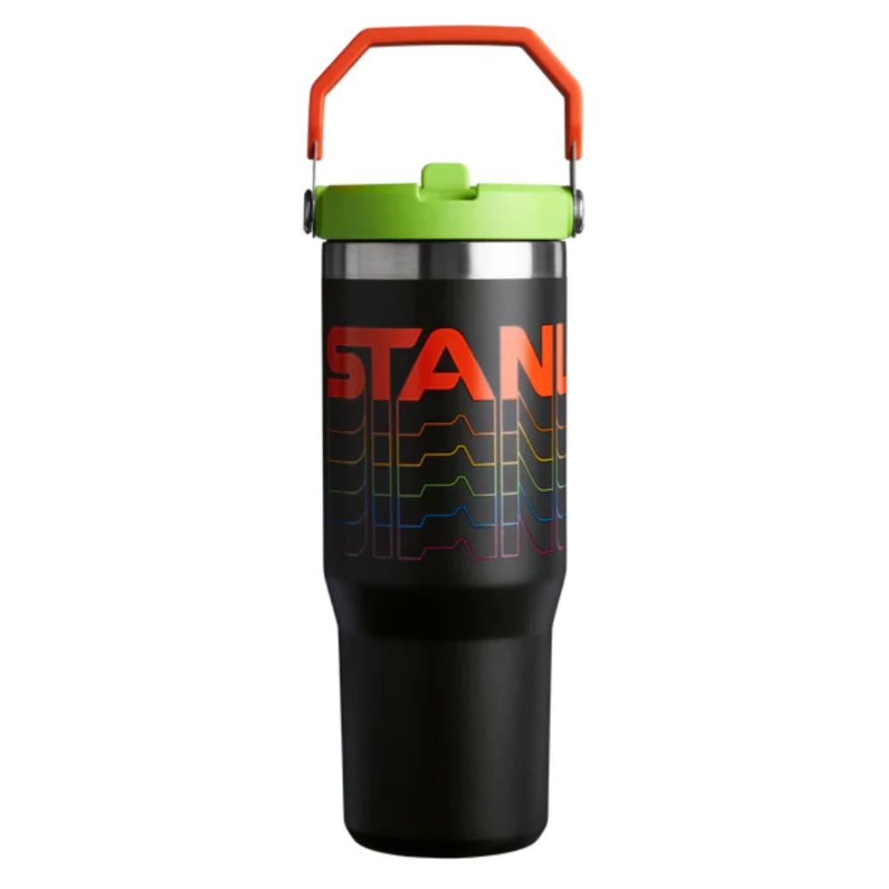 Stanley Termo The Iceflow Flip Straw Tumbler 30oz Black Reverb