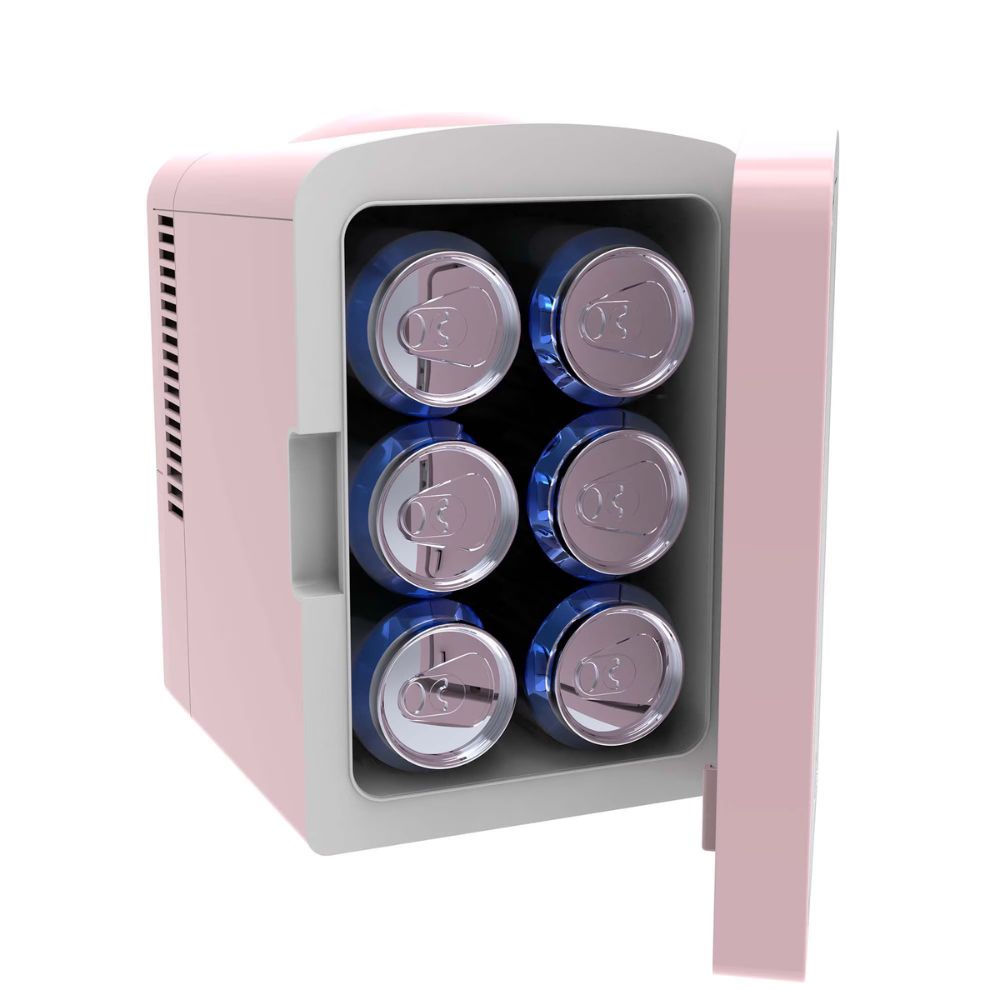 Frigidaire Beauty & Beverage Cooler With Light Mirronr Color Pink