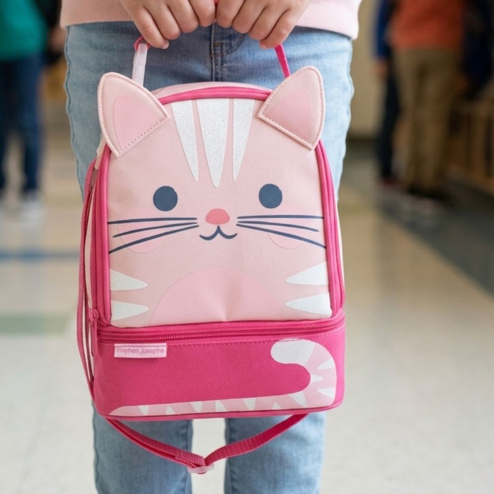 Stephen Joseph Lonchera Lunch Pal Pink Cat