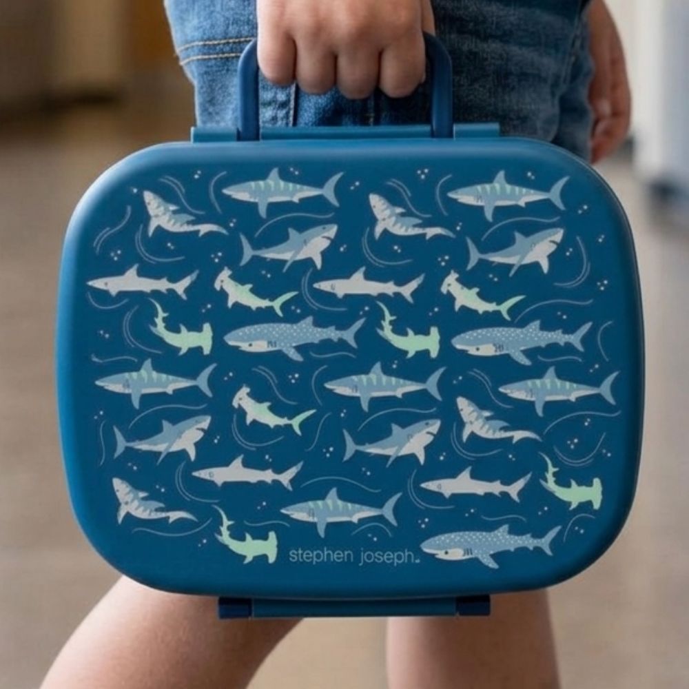 Stephen Joseph Bento Box Con Bandeja Removible Shark