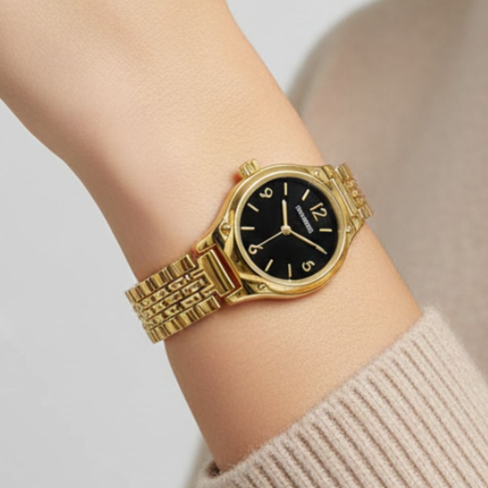 Steve Madden Reloj Golden & Black