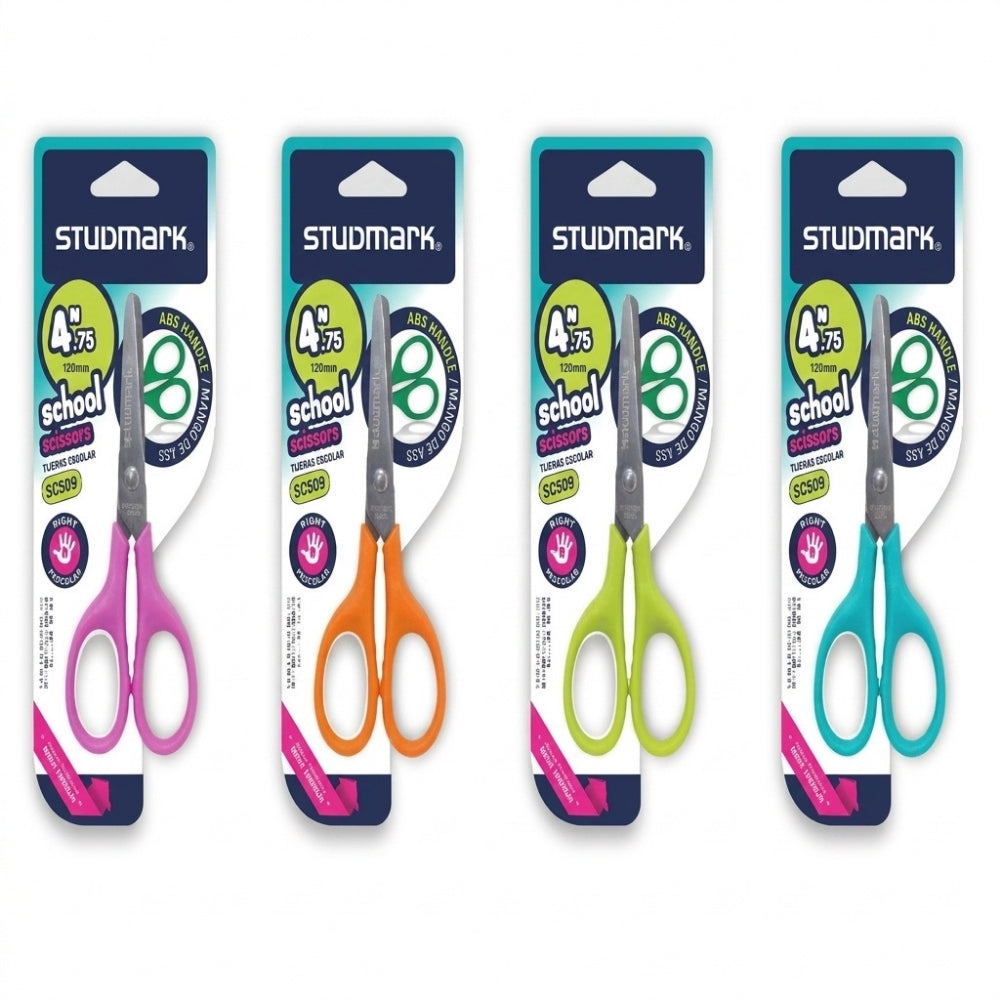Studmark Tijera Escolar Mango de ABS 4.5" 12cm Colores Varios