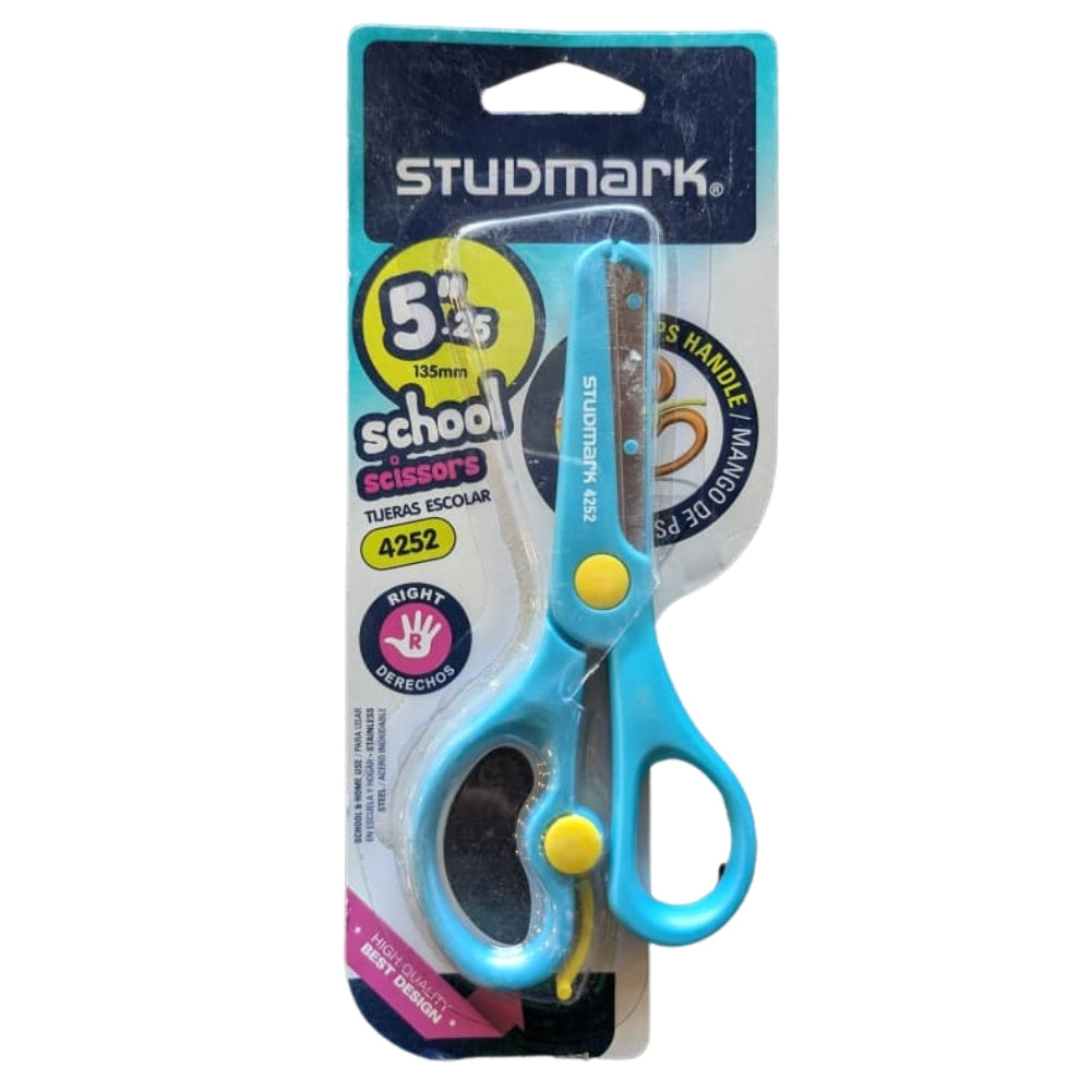 Studmark Tijera Escolar Mango De PS 5.25" 13.5cm Colores Varios