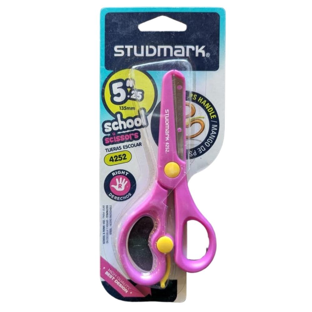 Studmark Tijera Escolar Mango De PS 5.25" 13.5cm Colores Varios