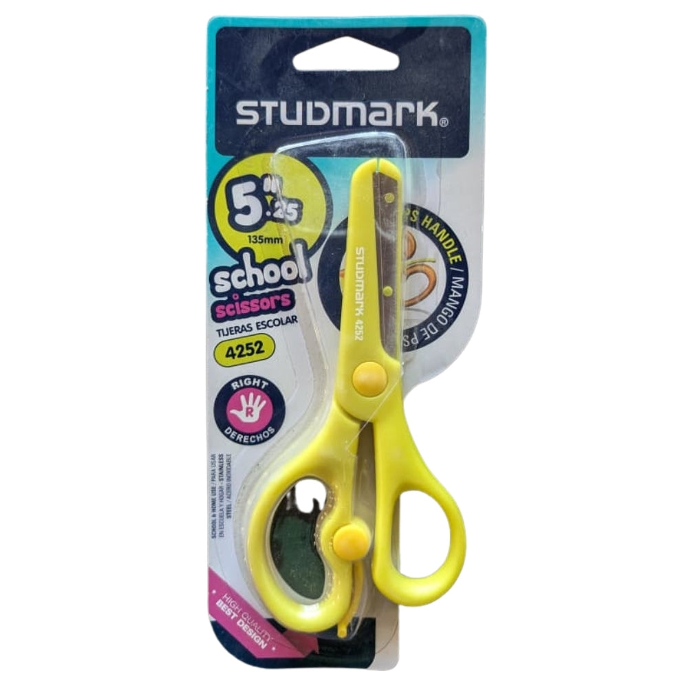 Studmark Tijera Escolar Mango De PS 5.25" 13.5cm Colores Varios