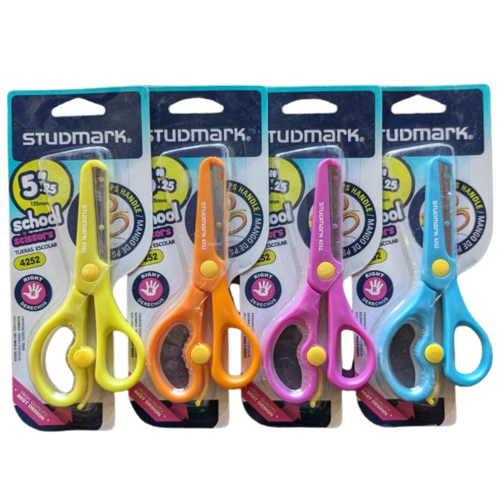 Studmark Tijera Escolar Mango De PS 5.25" 13.5cm Colores Varios