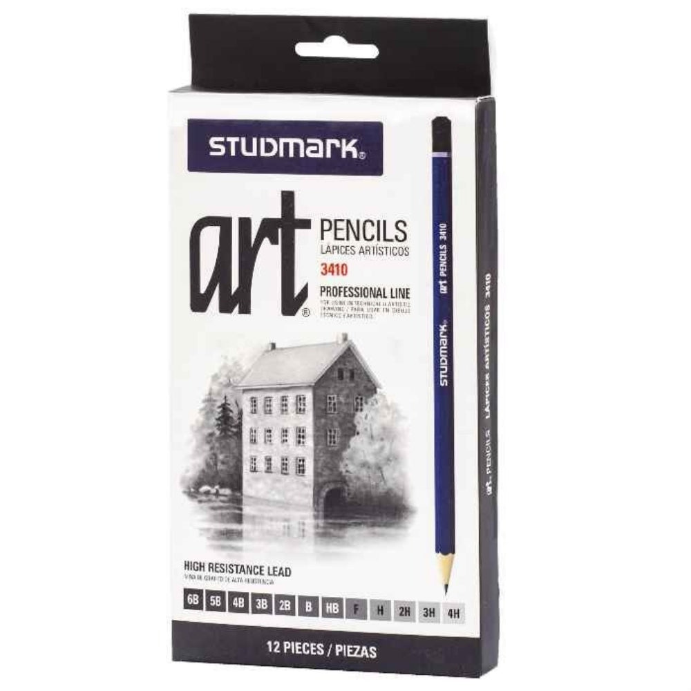 Studmark Caja Lápiz Artistico Graduado 12 Grados Surtidos 12 Und