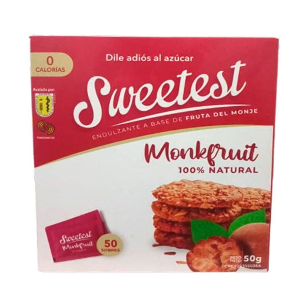 Sweetest Monkfruit Caja 50 Sobres 50g