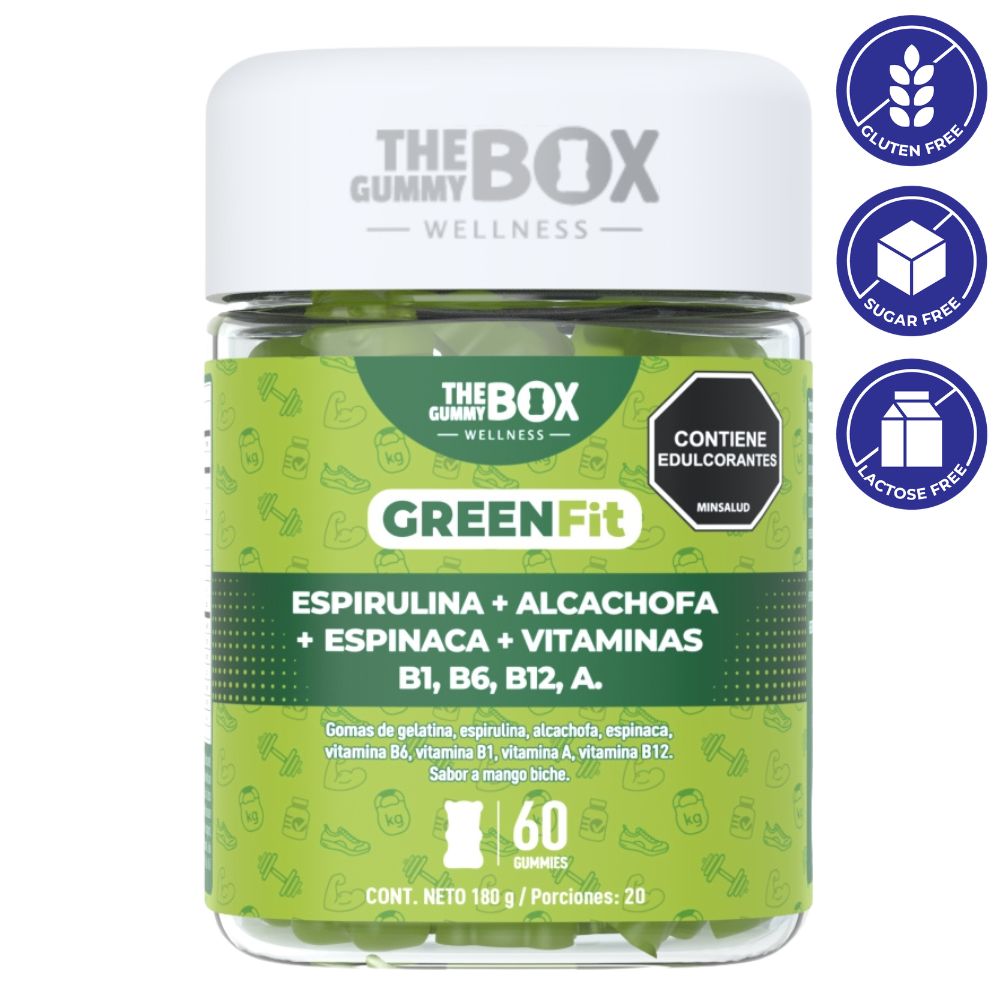 The Gummy Box Gomas De Gelatina Green Fit 60Und