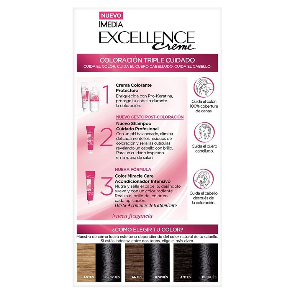 L'Oreal Tinte Excellence Creme 1 Negro