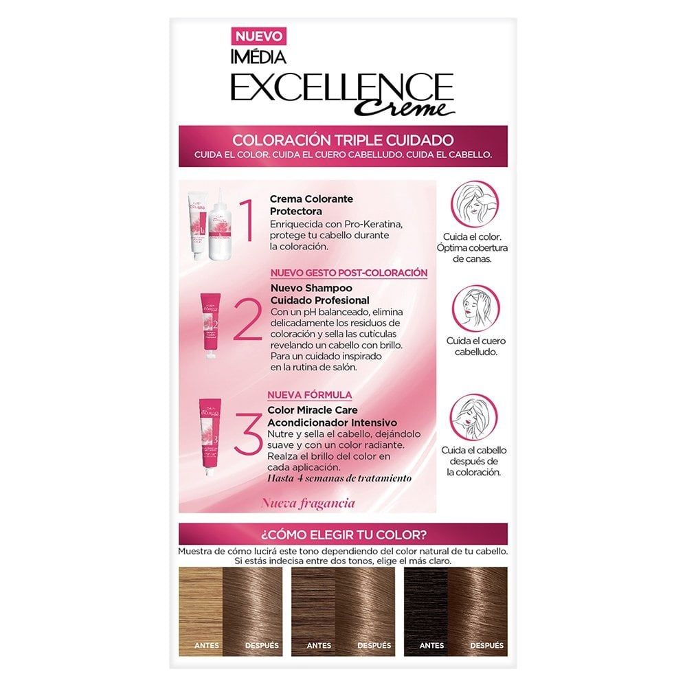 Tinte L'Oreal Excellence Creme 7.1 Rubio Cenizo