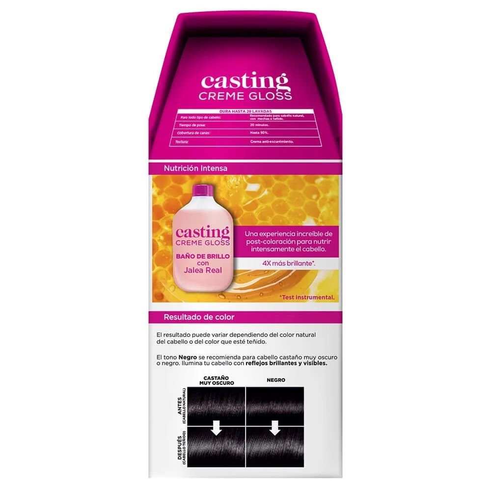 L'oreal Tinte Casting Creme Gloss 200 Negro Sin Amoniaco