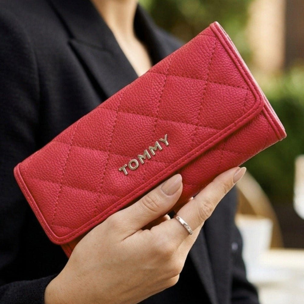 Tommy Hilfiger Monedero Clutch Red