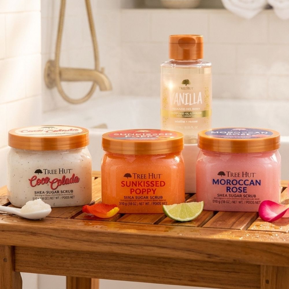 Tree Hut Fan Favorites Shea Sugar Scrub Set 3 Pack 510gr + 97ml