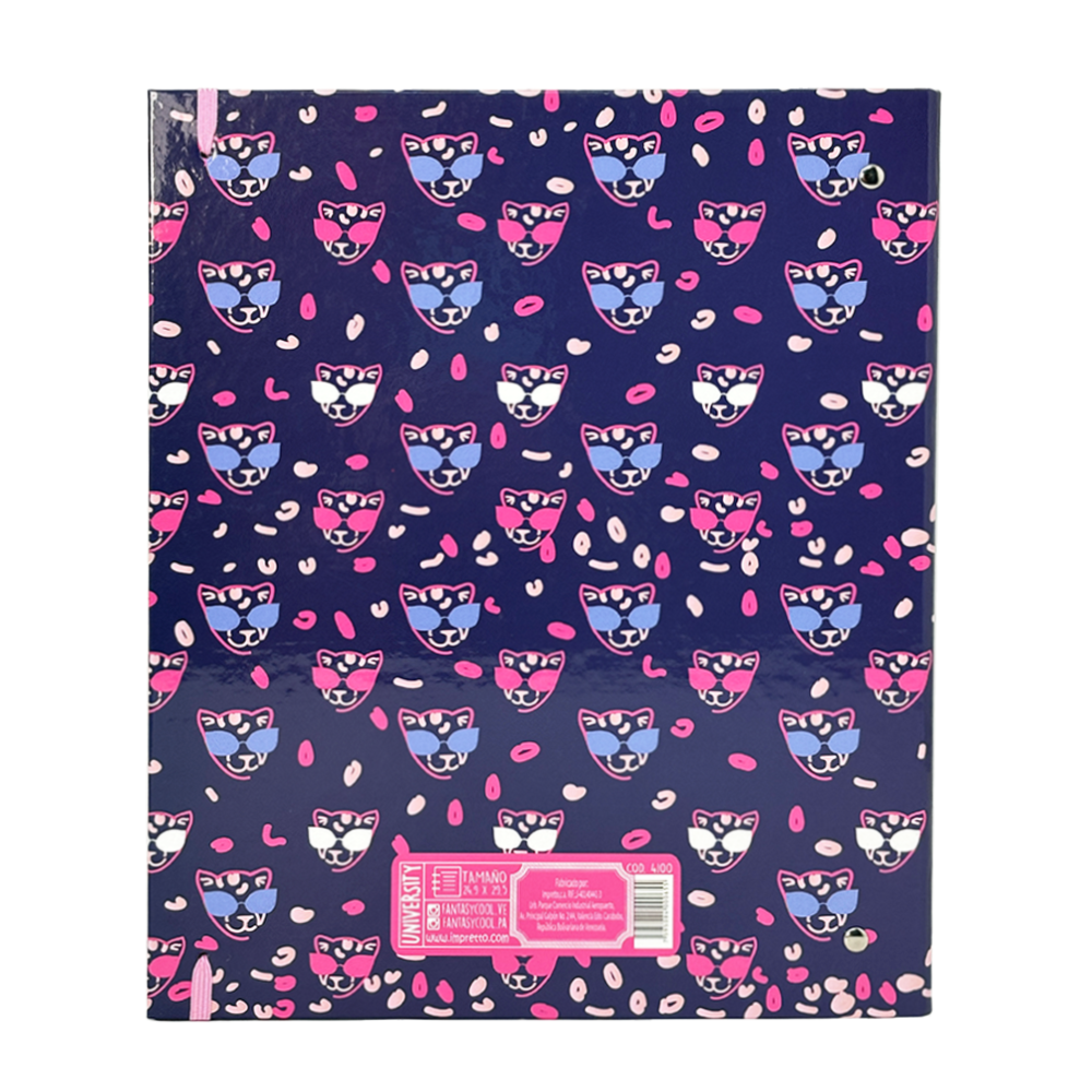 Fantasy University Carpeta Con Argollas Tamaño Carta Diseños Surtidos