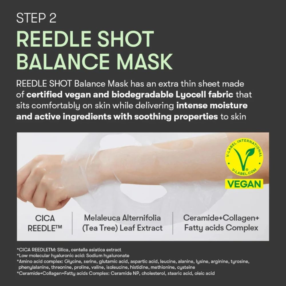 VT Cosmetics Mascarilla Reedle Shot 100 Step. 01 y Sep. 02 Balance Mask 1.5g