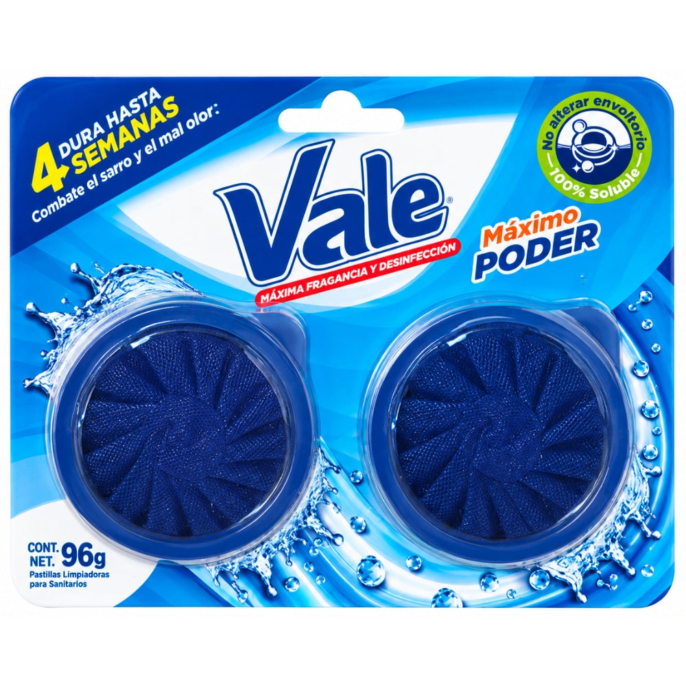 Vale Pastilla para Sanitario Maximo Poder 96gr