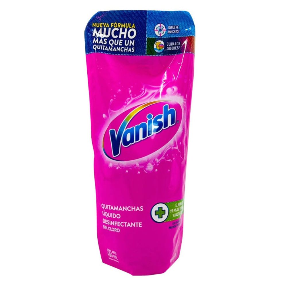 Vanish Quitamanchas Líquido Desinfectante Sin Cloro 450ml