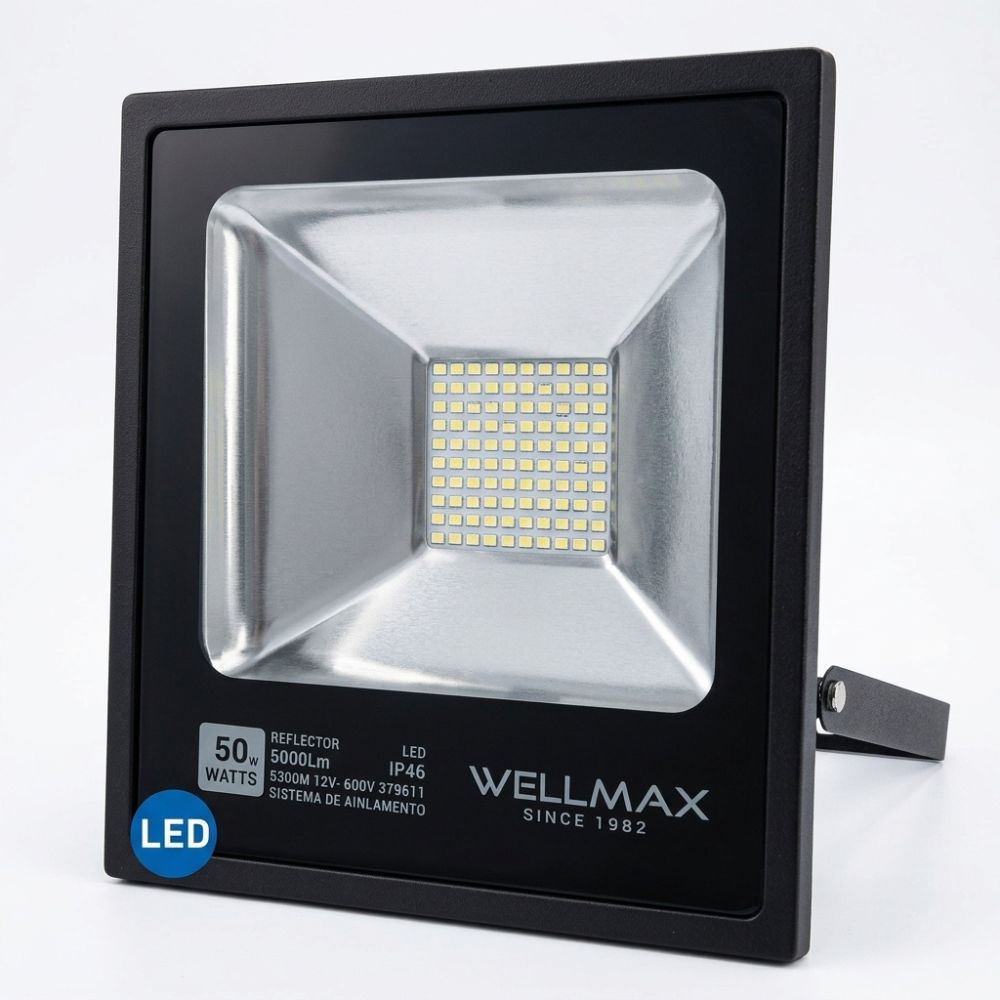 Reflector Led Luz Fría 50W Wellmax