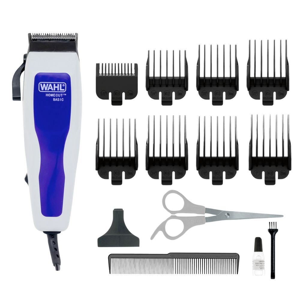 Wahl Cortadora de Cabello con Cable Home Cut Basic Kit 14 piezas