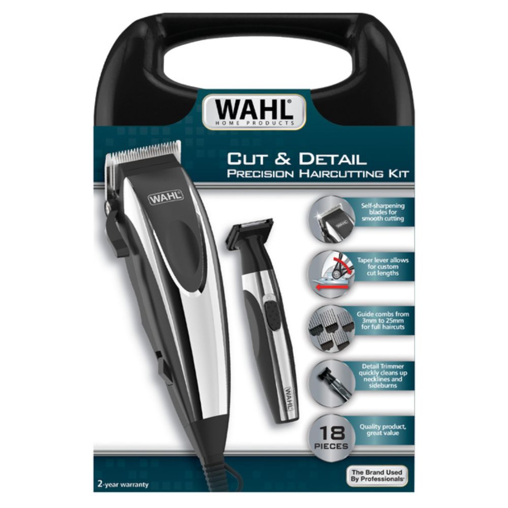 Wahl Cut & Detal Precision Haircutting Kit 18 Piezas