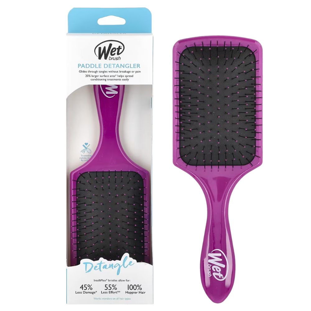 Wet Brush Cepillo Para El Cabello Paddle Detangler Purple