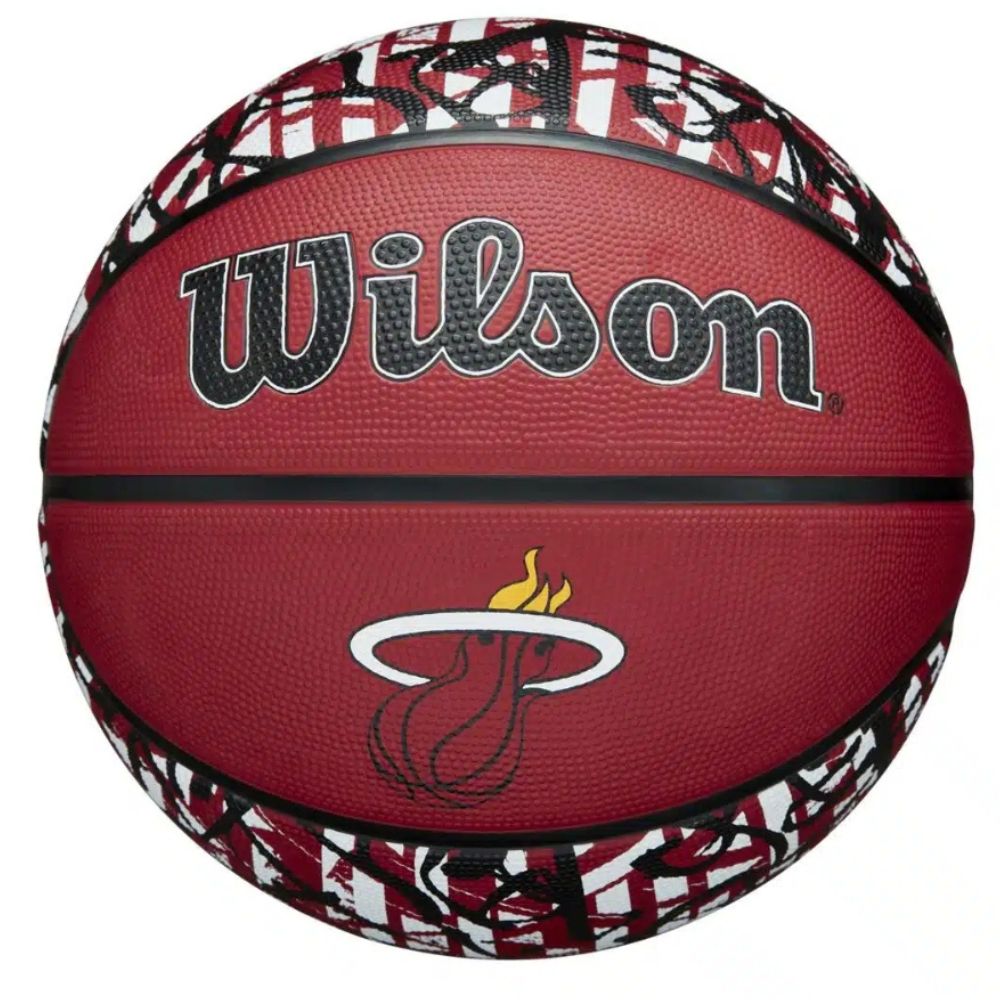 Wilson Balón De Basket NBA Graffiti Miami Heat No.7
