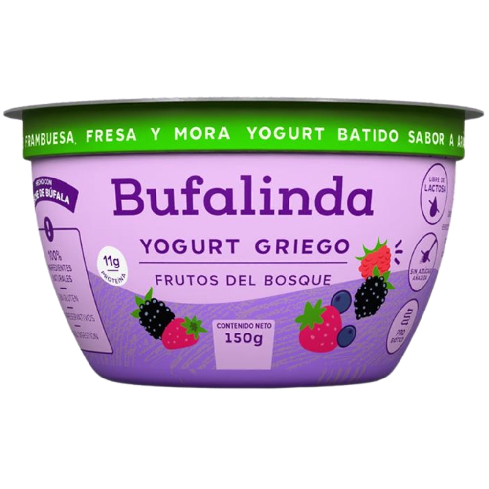 Yogurt Griego Bufalinda Frutos del Bosque 150gr