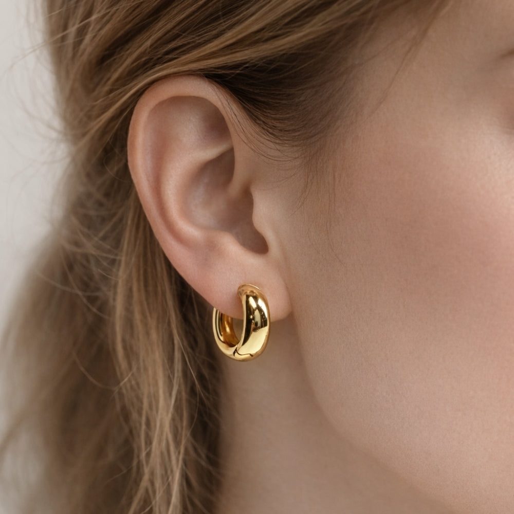 H&Co Zarcillo Para Damas Argolla Pequeña