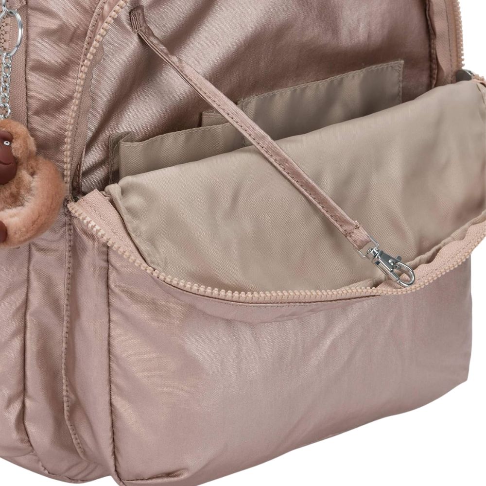 Kipling Seoul Quartz Metallic Seoul Backpack M