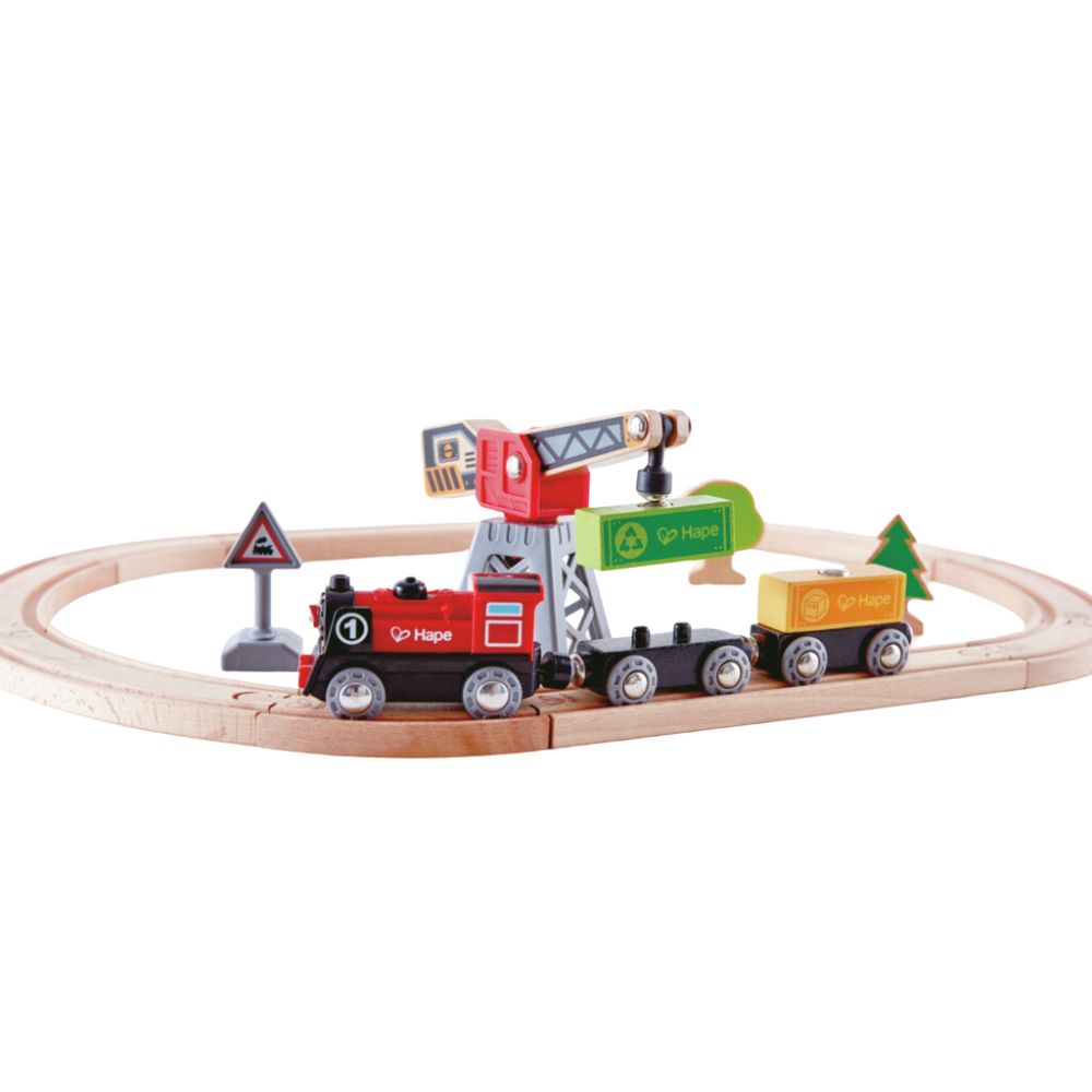 Hape Cargo Delivery Loop Train 3+