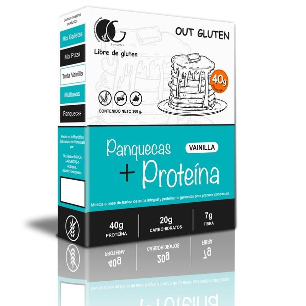 Out Gluten Mezcla Para Panquecas + Proteína Sabor Vainilla 40gr de Protenia