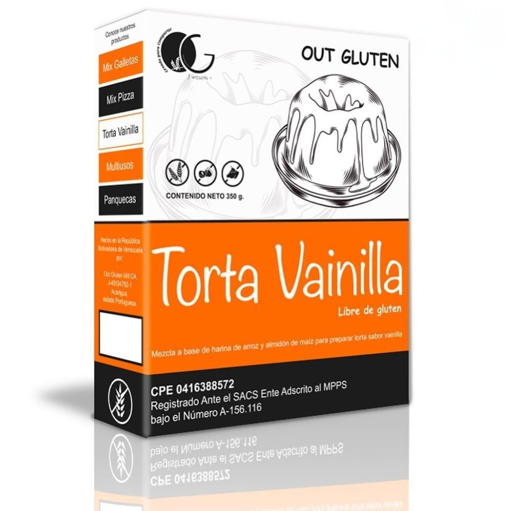 Out Gluten Mezcla Para Torta Sabor Vainilla 40gr