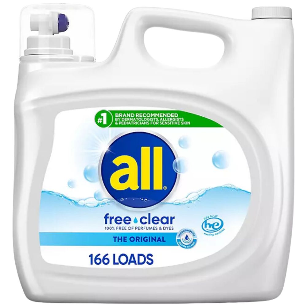 All Detergente Liquido 166 Cargas  Stainlifters Free Clear 6.15 Ltros