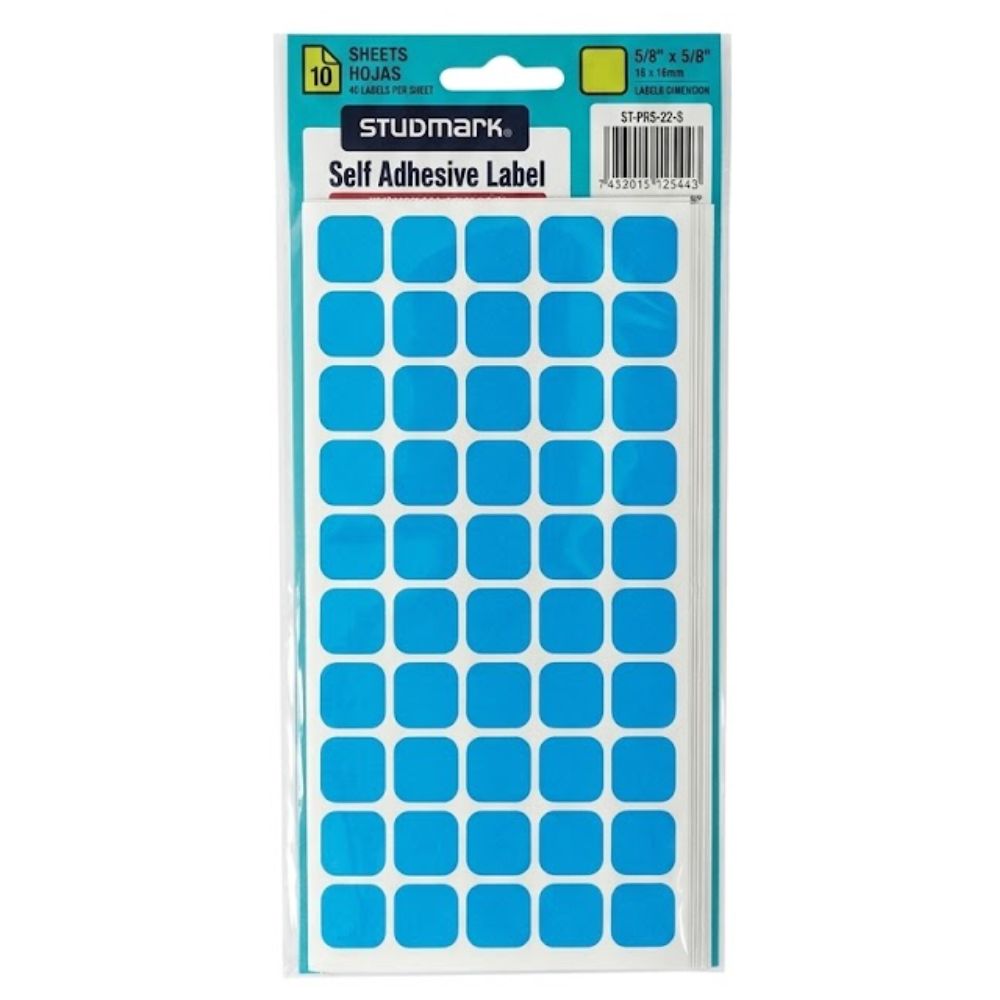 Studmark Etiquetas Autoadhesivas Colores Neon 1 Pack 400 Und