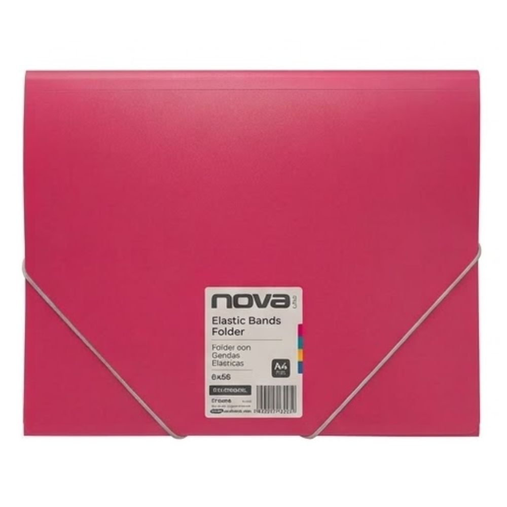 Studmark Novaline Carpeta con Bandas Elasticas A4 Colores Varios