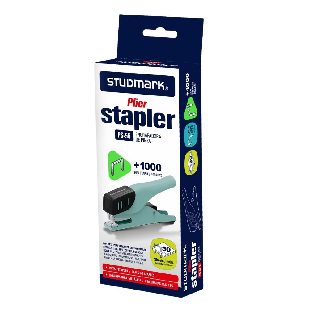 Studmark Engrapadora Metalica + 1000 Grapas Colores Varios