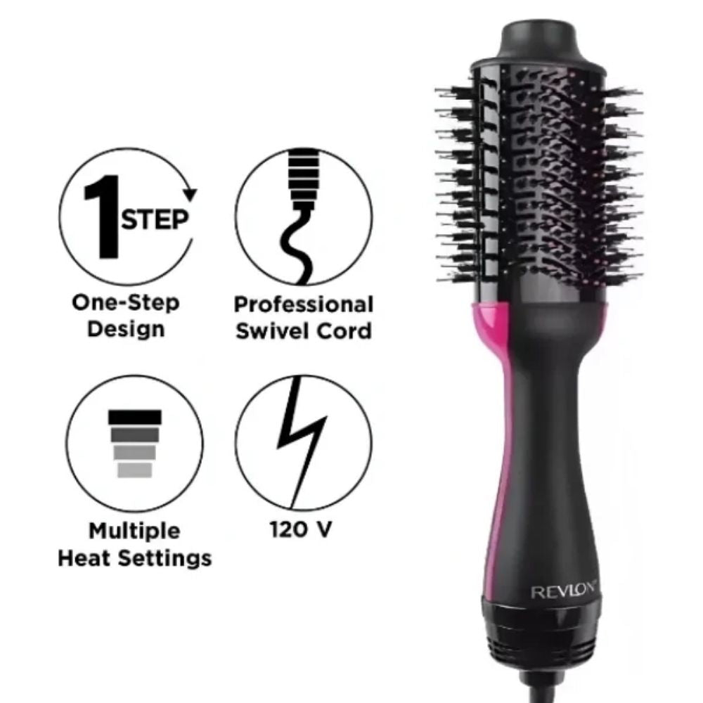 Revlon Cepillo Secador One-Step Volumizer Rosado